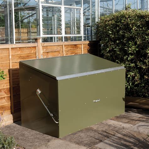 metal outdoor storage enclosure|exterior mounted metal boxes.